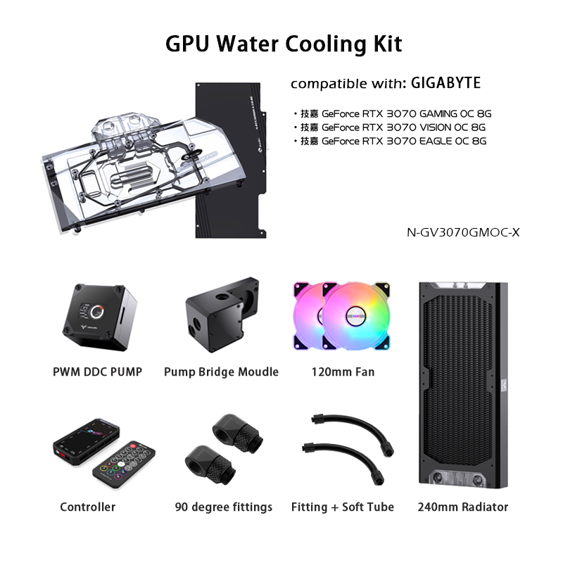 Pc Water Cooling - Kit de Refrigeración por Agua Granzon