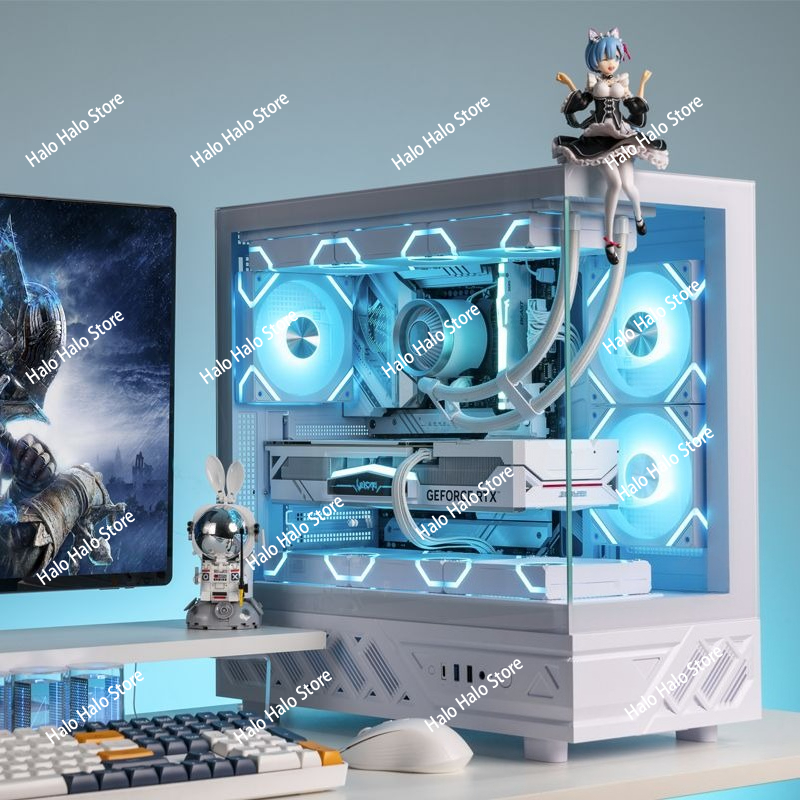 Caja de PC ATX Seaview blanca, - Pc Gaming Liquid reseña y precio