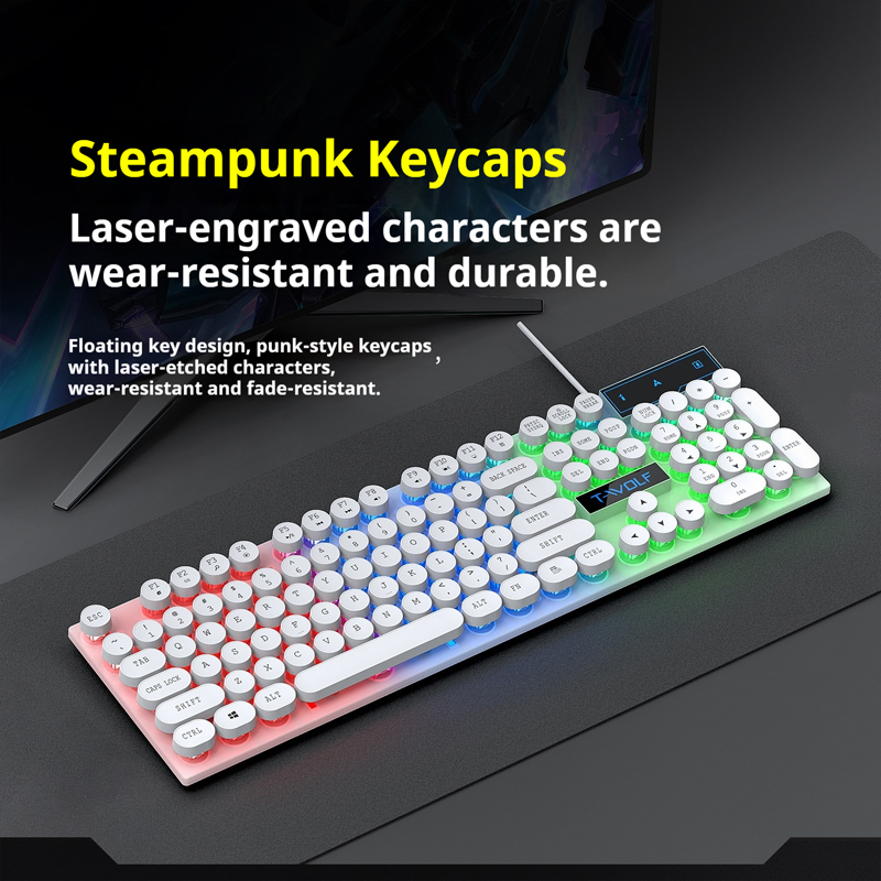 Teclado para juegos T11T-WOLF, - Pc Gaming Fullset reseña y precio