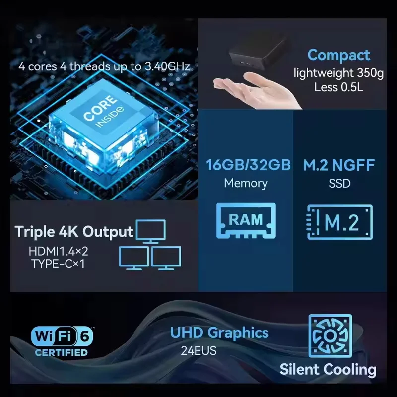 NUEVO Mini PC con Windows 11,  - Pc Gaming Intel reseña y precio