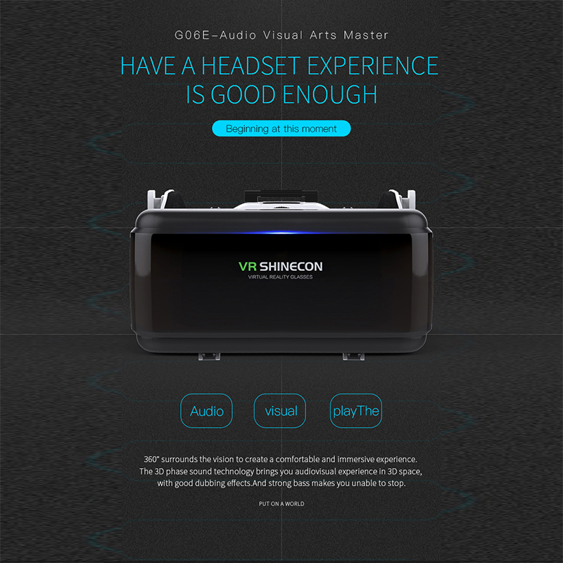 Shinecon-casco de realidad Vir - Vr Headset Pc reseña y precio